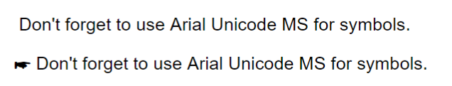 How to Add Symbols?